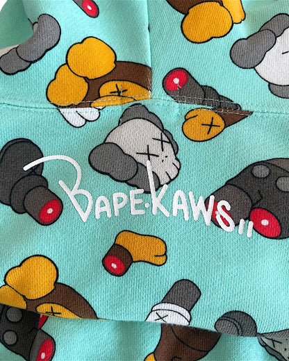 Bape x Kaws 2005 Dissected Baby Milo Full Zip Hoodie