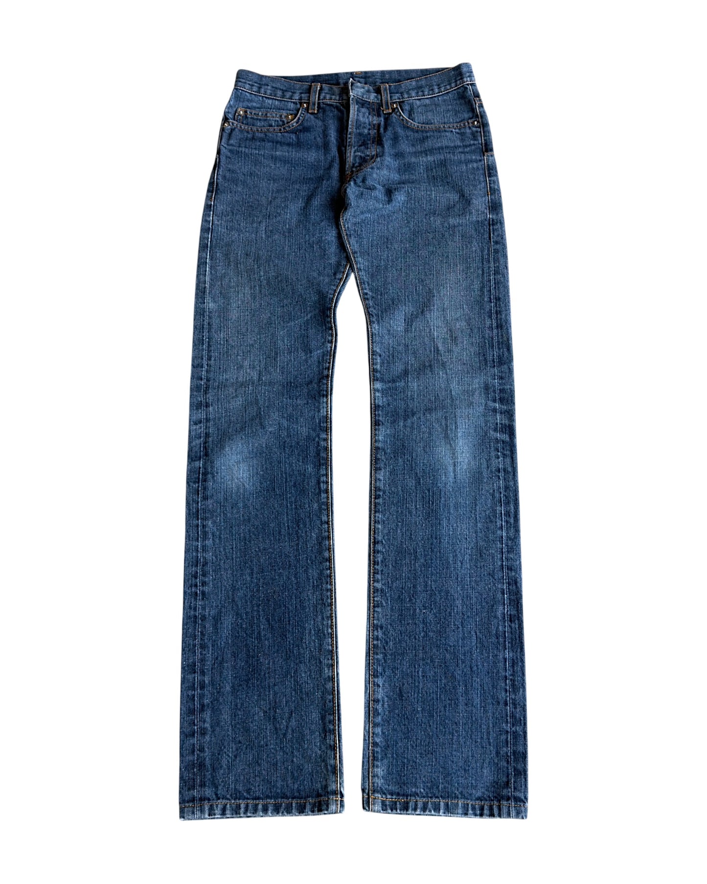 Dior Homme SS06 Indigo Blue Washed Slim Denim Jeans