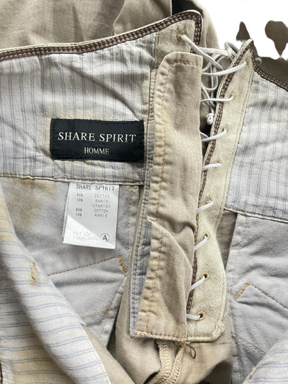 Share Spirit Homme Oil Spill Lace High-Waisted Pant