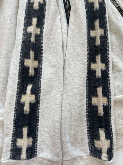 L.G.B. (Le Grande Bleu) Cross Boxer/PK Piping Fur Hoodie Sweatshirt