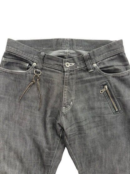 2000s Téte Homme White Stitch Straight Leg Denim