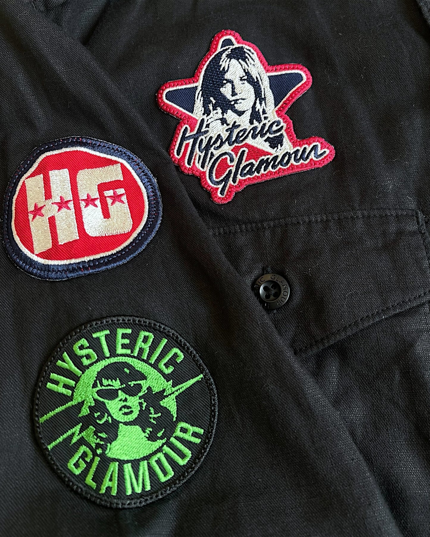 Hysteric Glamour Sound & Vision Patches M-65 Shirt