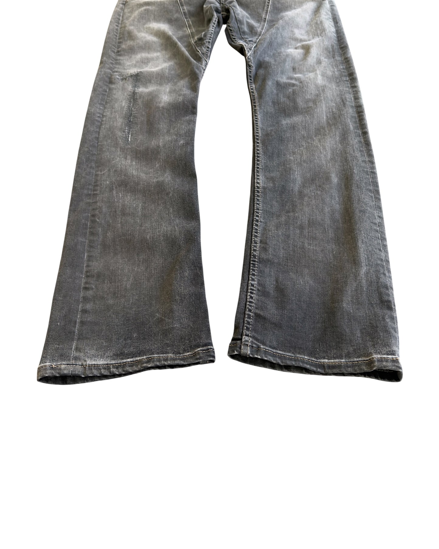 Rick Owens Drkshdw SS2023 Pentagram Dark Dust Detroit Cut Denim Jeans