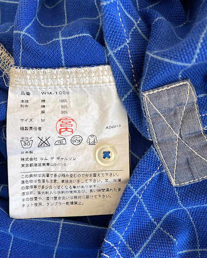 Junya Watanabe SS14 Snap Button Pocket Grid Polo Shirt