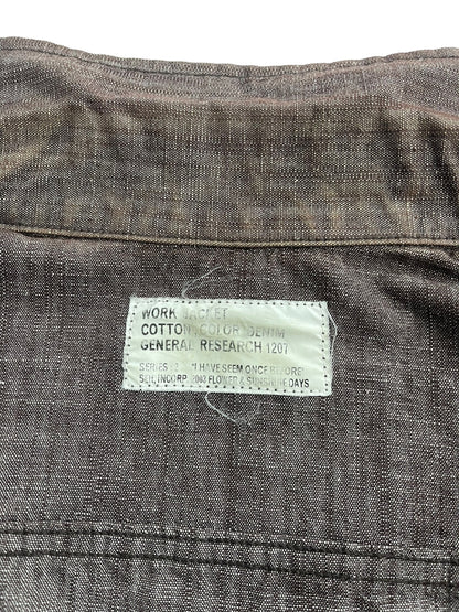 2003 General Research Color Denim Work Trucker Jacket