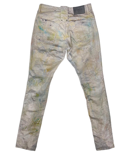 L.G.B (Le Grand Bleu) Sunflower Dye Distressed Corduroy Trousers