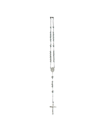 Dolce & Gabbana .925 Sterling Silver Cross Rosary Necklace