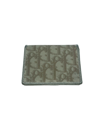 Christian Dior Paris 2000s Monogram Floral Embroidery Wallet