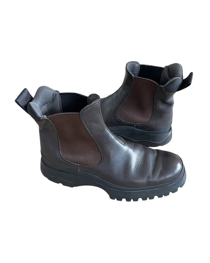 Prada Sport Chelsea Hiking Leather Boots