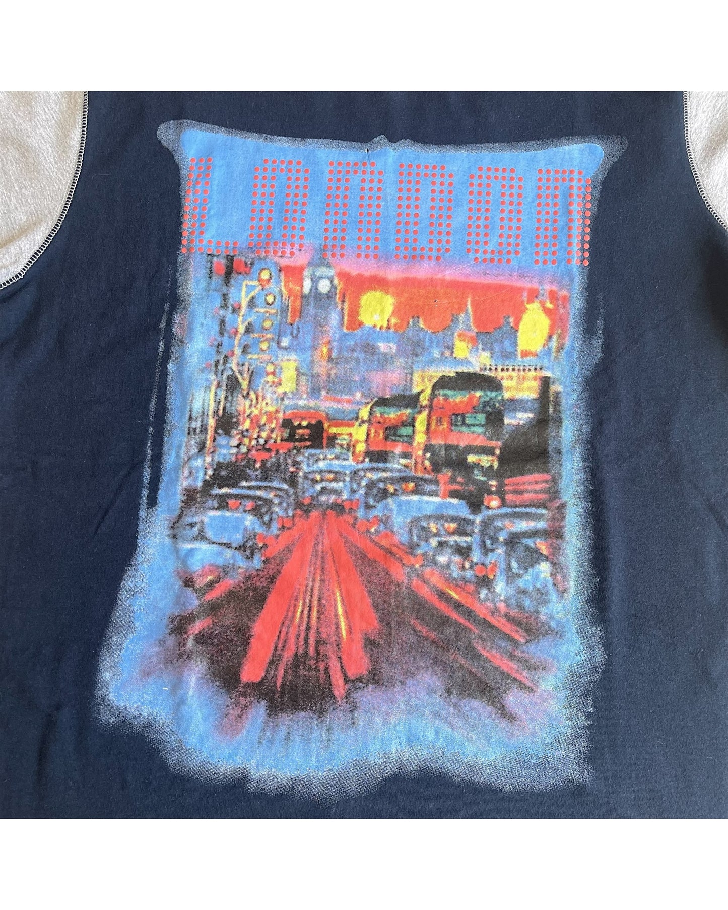 Dolce & Gabbana 2000s London City Graphic Two-Tone T-Shirt