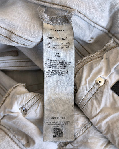 Rick Owens Drkshdw SS22 "Fogachine" Pearl Detroit Cut Denim Jeans