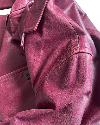 Jean Paul Gaultier Homme Object Leather Tailored Jacket