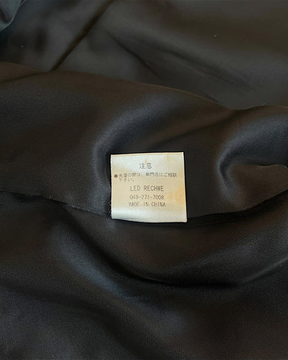 Veronica By Led Rechwe 2007 Cargo Biker Leather Ripper Jacket