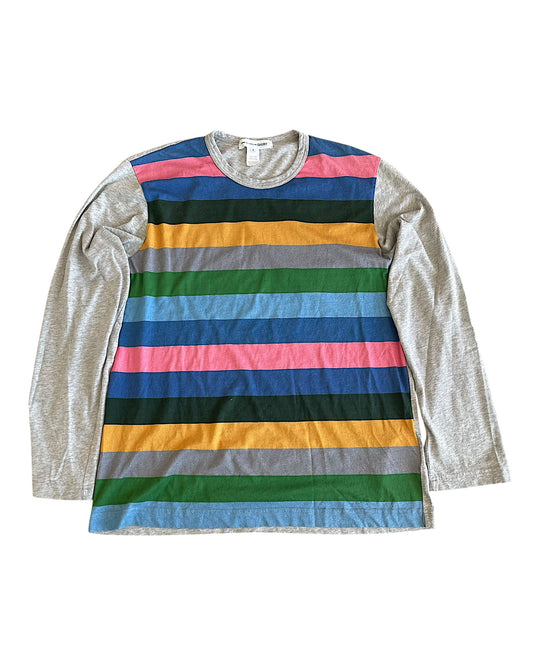 Comme Des Garçons SHIRT Color Stripes Long Sleeve T-Shirt