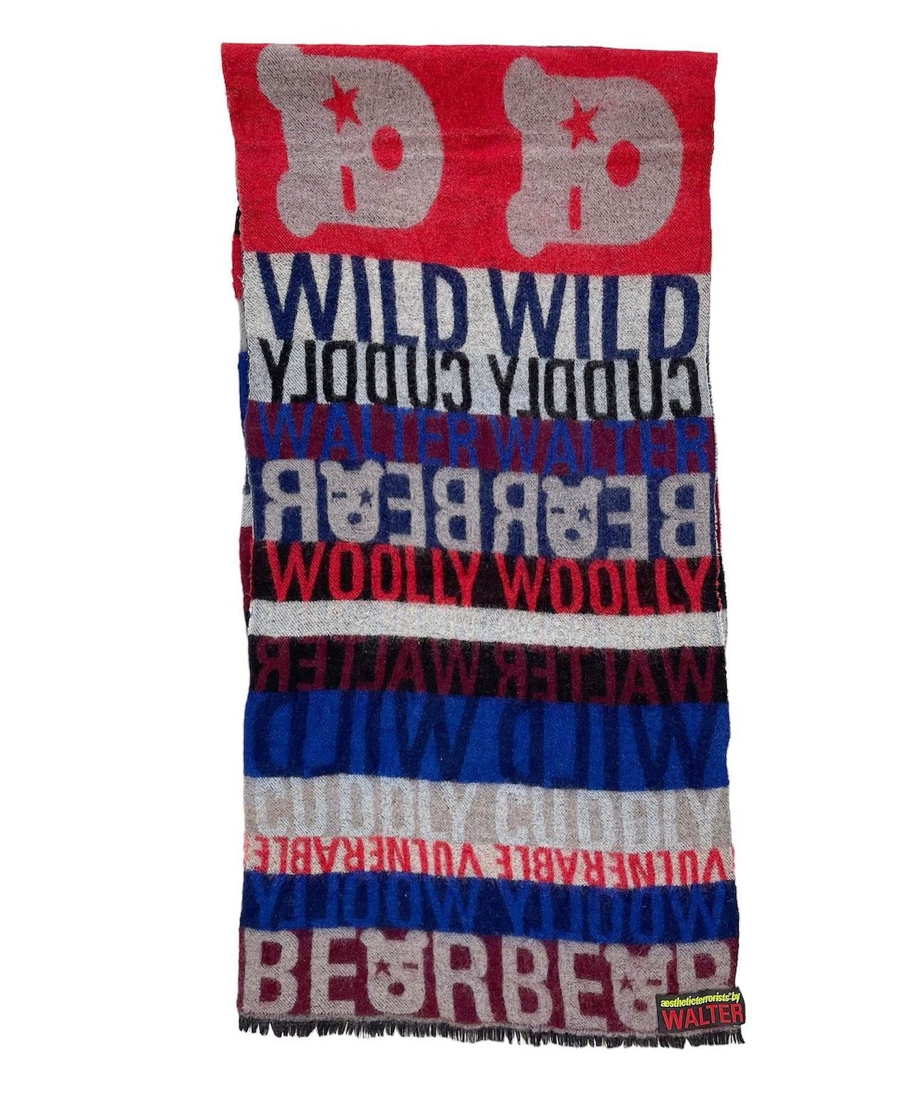 aestheticterrorists by Walter Van Beirendonck Cuddly Woolly Bear Scarf