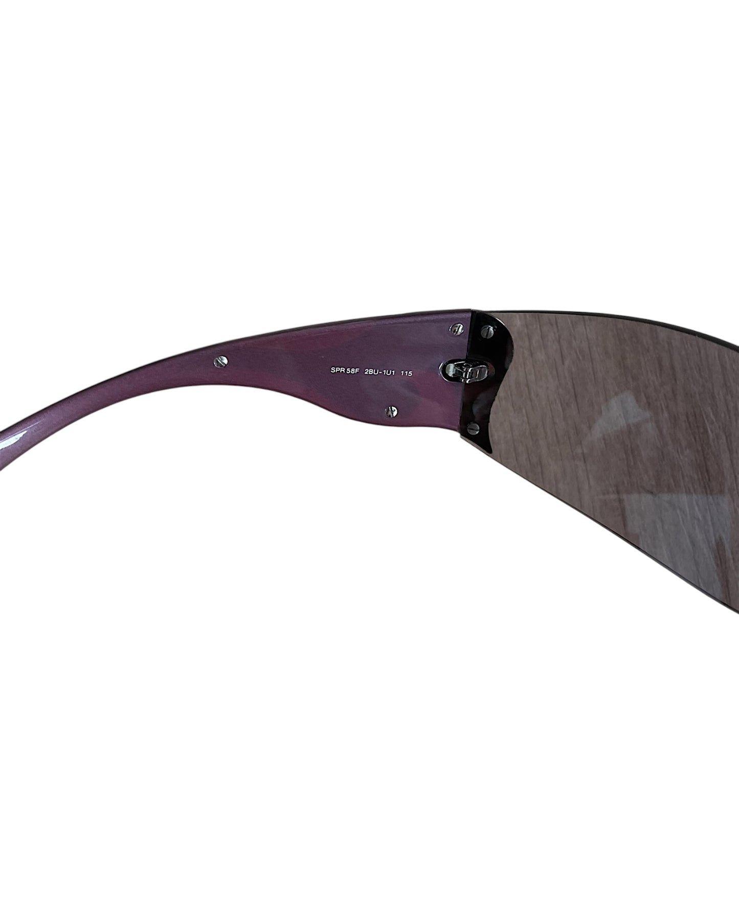 Prada 2000s Flame Wave Shield Sunglasses