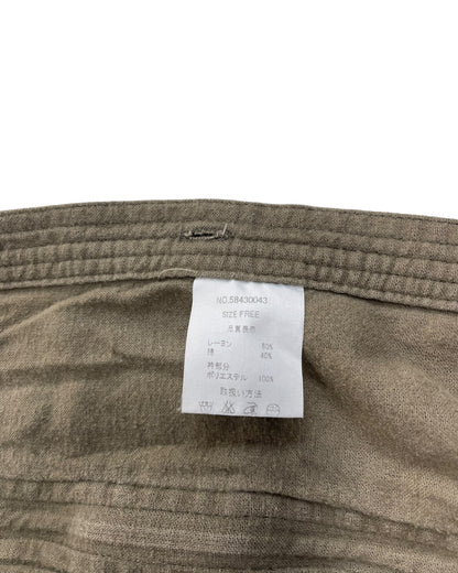GOA Military Boa Fleece Collar Gimmick Zipper Button Shirt