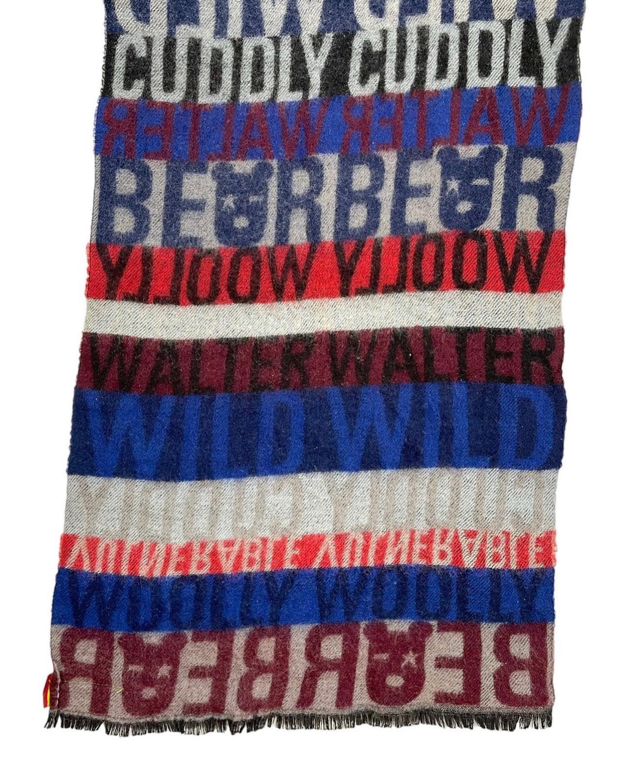 aestheticterrorists by Walter Van Beirendonck Cuddly Woolly Bear Scarf