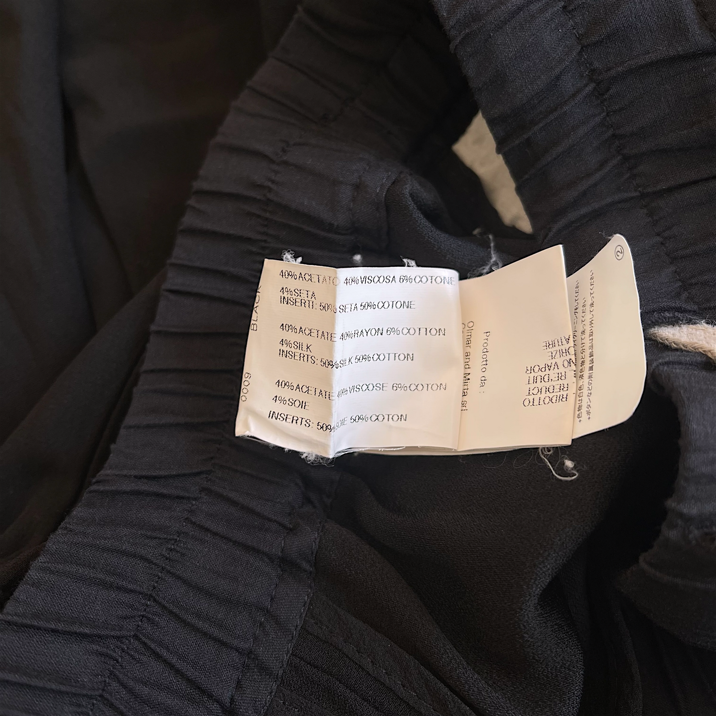 Rick Owens SS12 "Naska" Rayon Acetate Pod Shorts