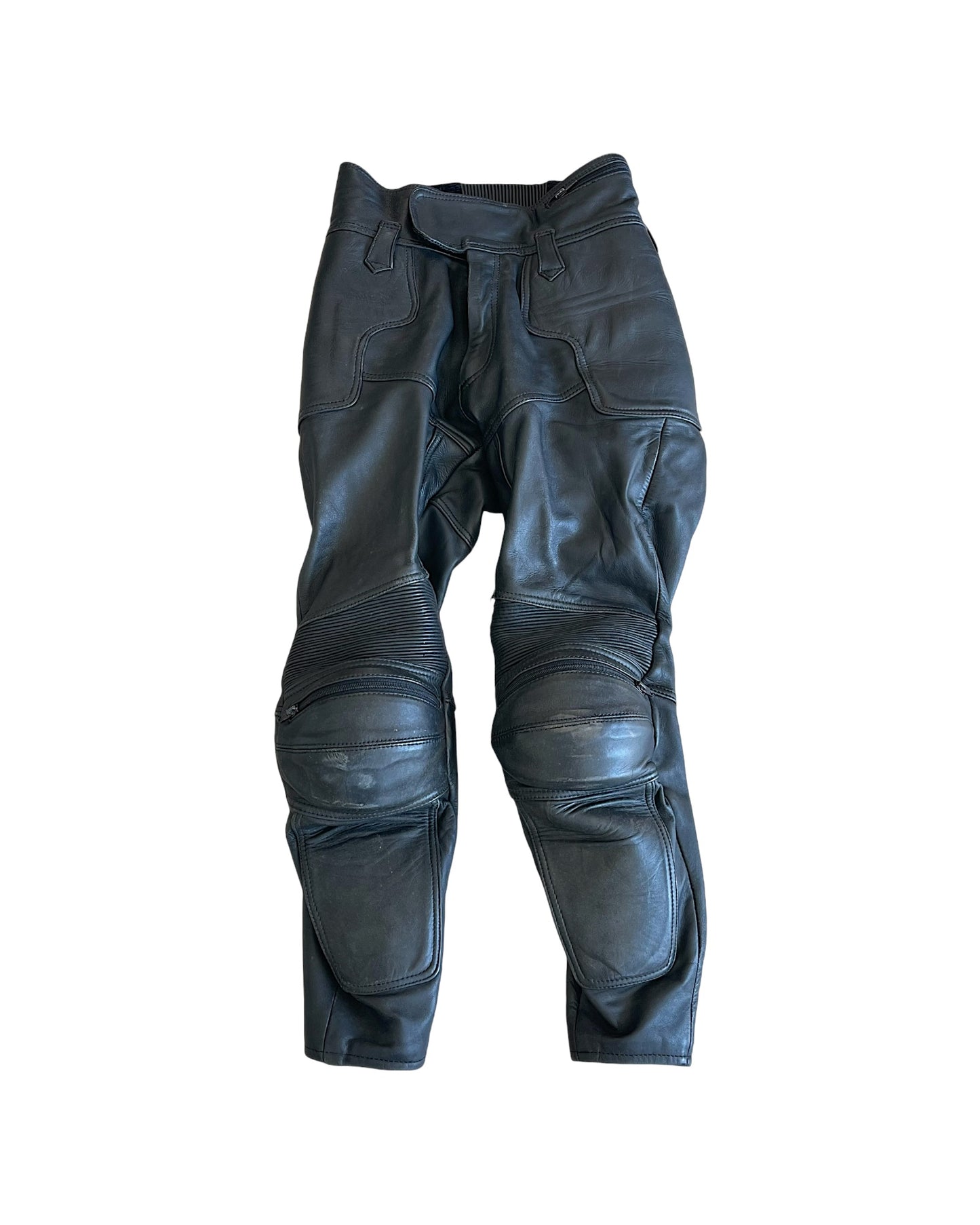 Kadoya Motorcycle Biker Protective Knee Shell Leather Pants