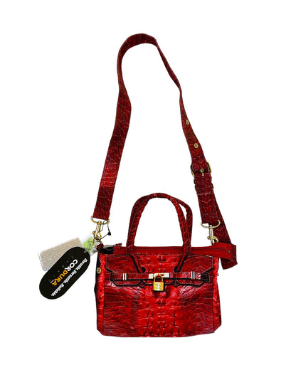 Talking About The Abstraction Illusion Baby Alligator Birkin Print Shoulder Bag