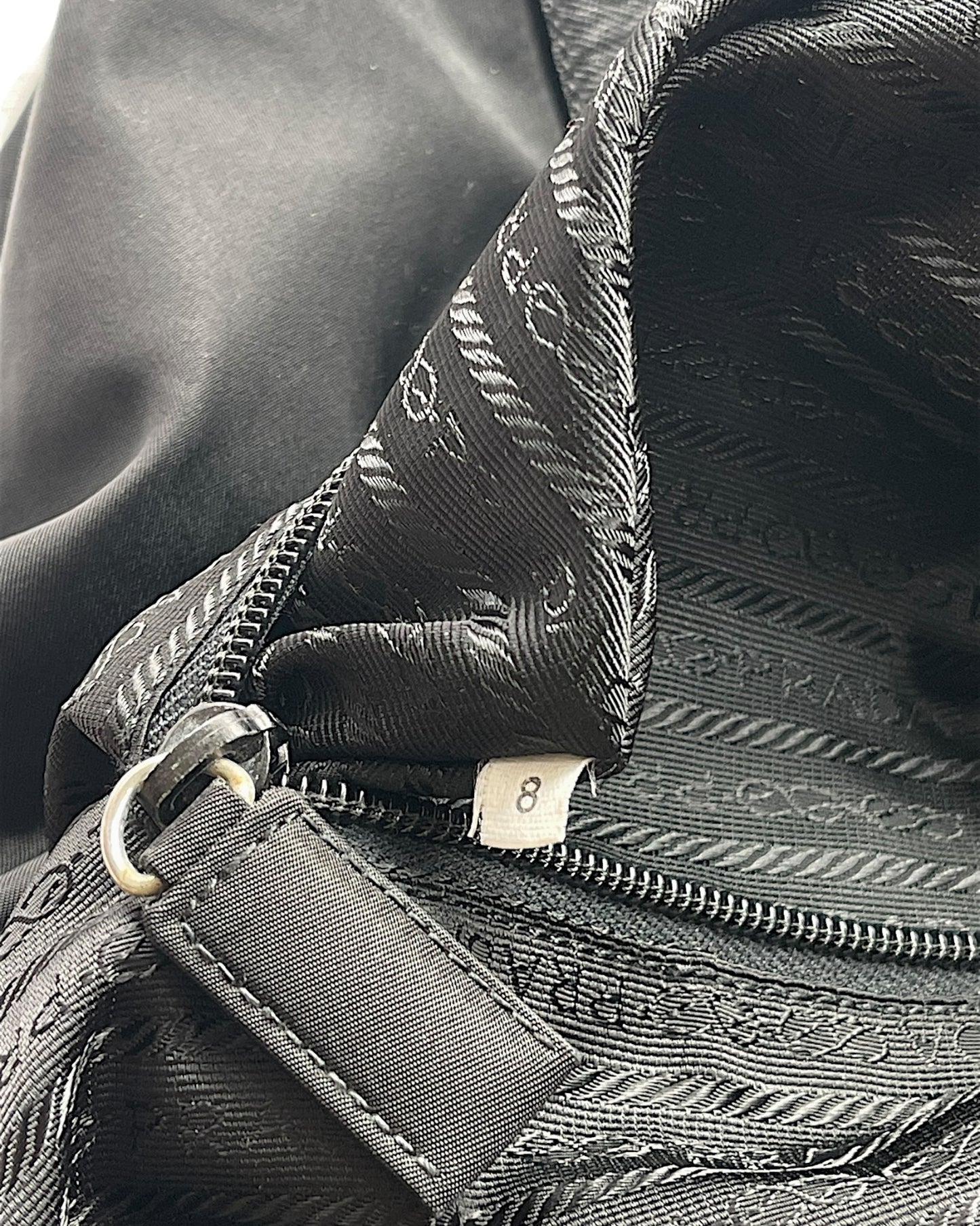 Prada Nylon & Leather Big Duffle Luggage Bag