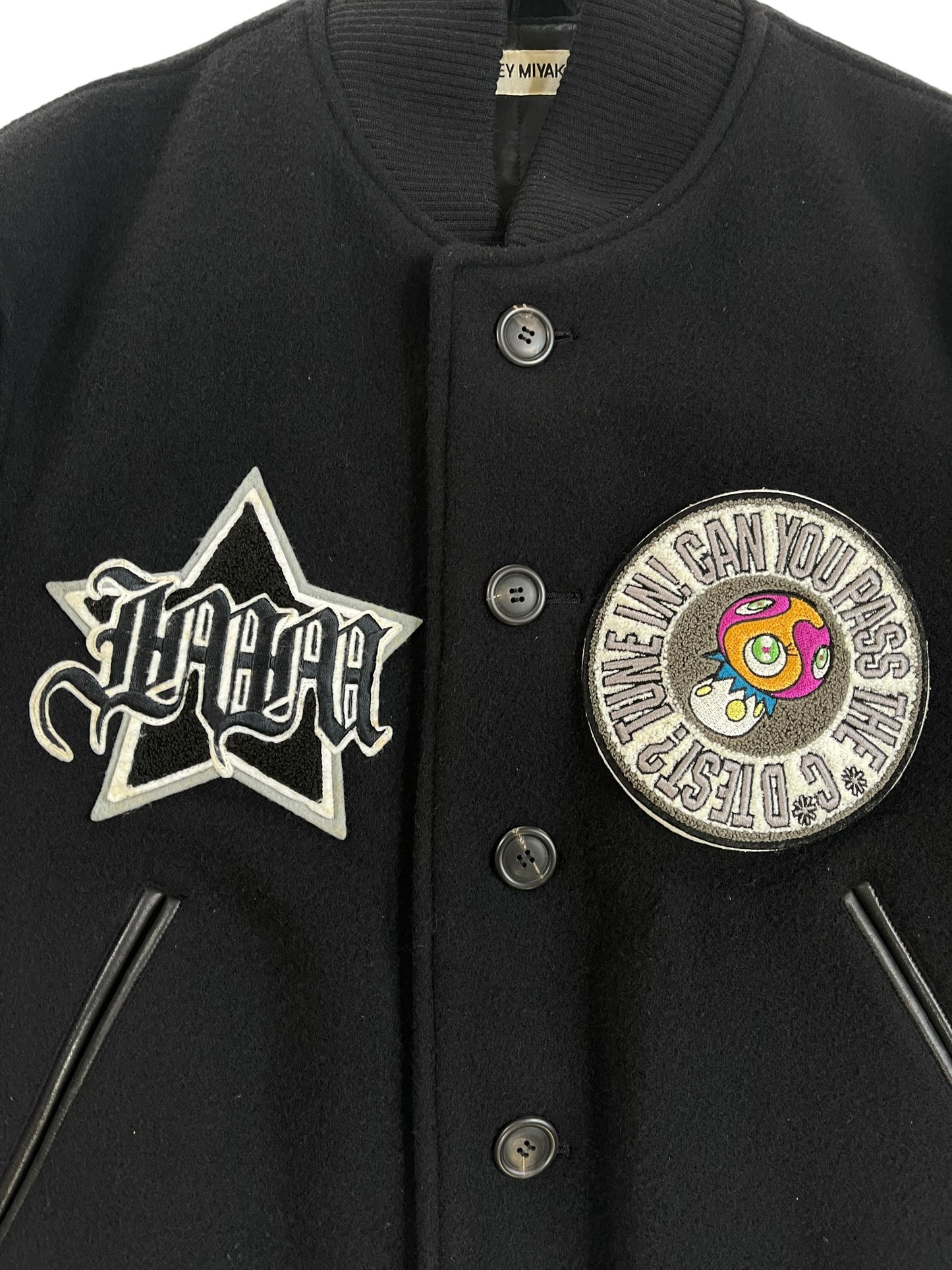 FW1999/2000 ISSEY MIYAKE MEN × Takashi Murakami 1-of-50 'KAI KAI KI KI' Patch Emblems Varsity Jacket