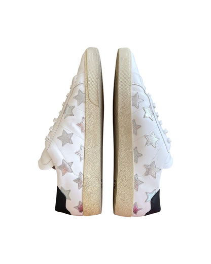 Saint Laurent SL/06 Court Classic Star Leather Low Sneakers