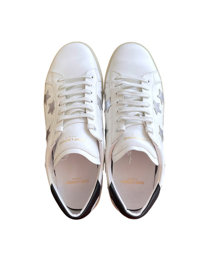 Saint Laurent SL/06 Court Classic Star Leather Low Sneakers