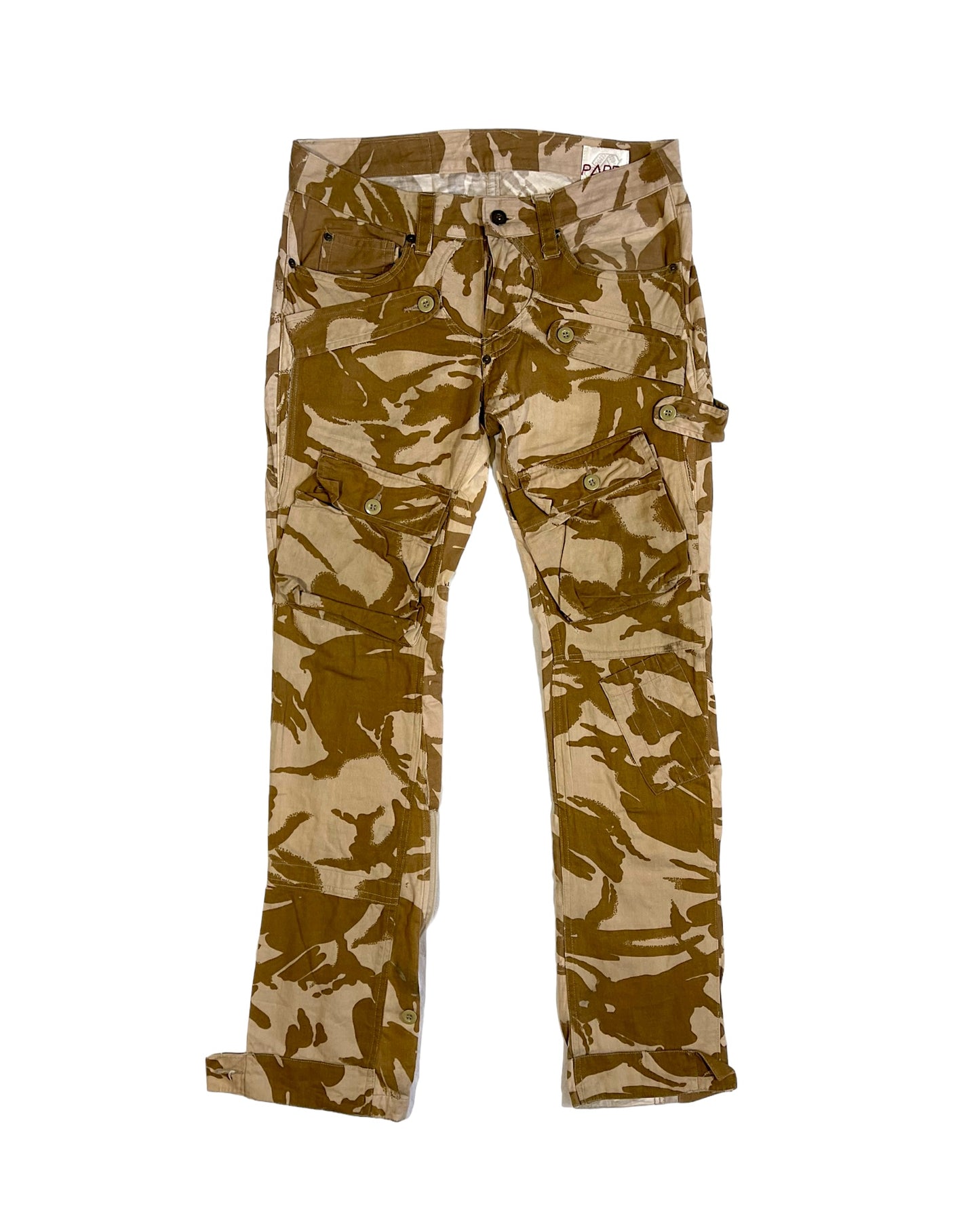 20471120 SS01 PAPER Reconstructed Cargo Desert Camo Pants