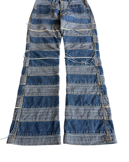 Hysteric Glamour Patchwork Hagi Bootcut Denim Jeans