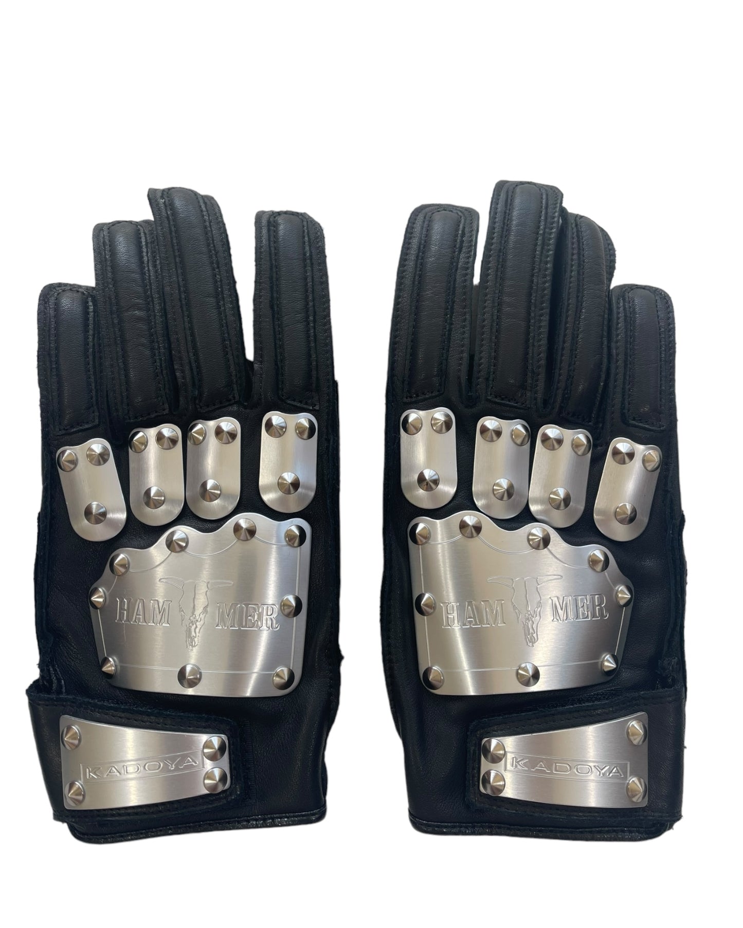 Kadoya Hammer Spike Studded Armor Leather Gloves