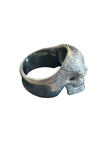 Number (N)ine AW07 'Love God Murder' Magical Design Skull .925 Silver Ring