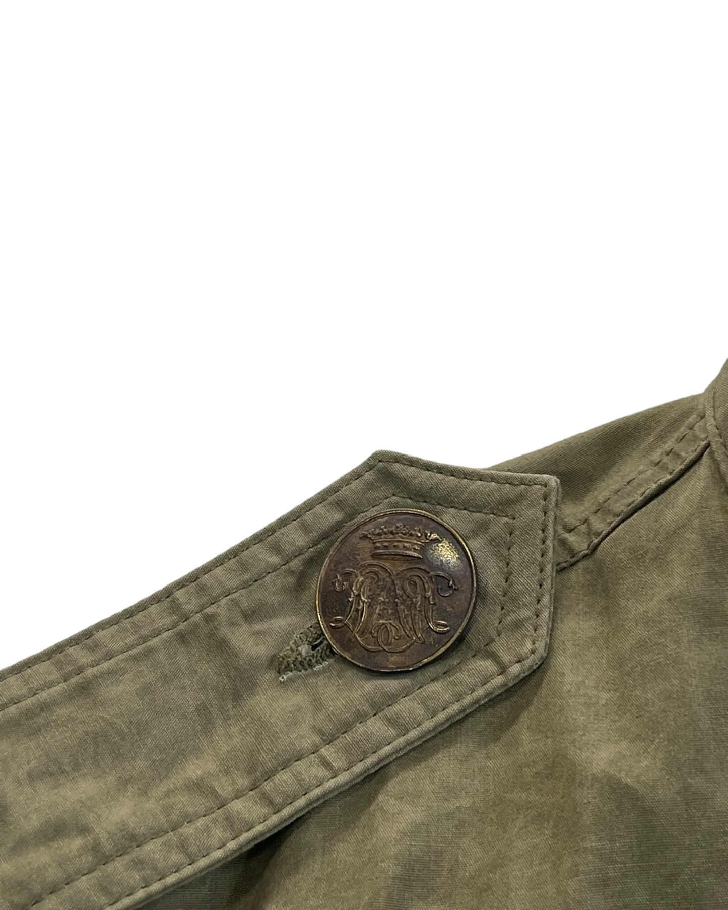 Share Spirit Homme Wrinkle Effect Military M-65 Shirt Jacket