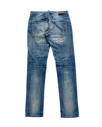 Number (N)ine x Loveless Guild Prime Distressed Repair Paint Denim