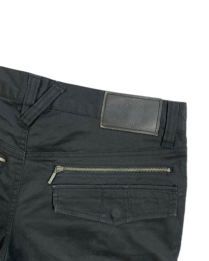 Tornado Mart Multi-Zip Pockets Flare Pants