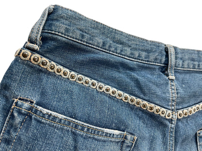 2000s Kiminori Morishita Cashmere Wrapped Studs Repair Denim