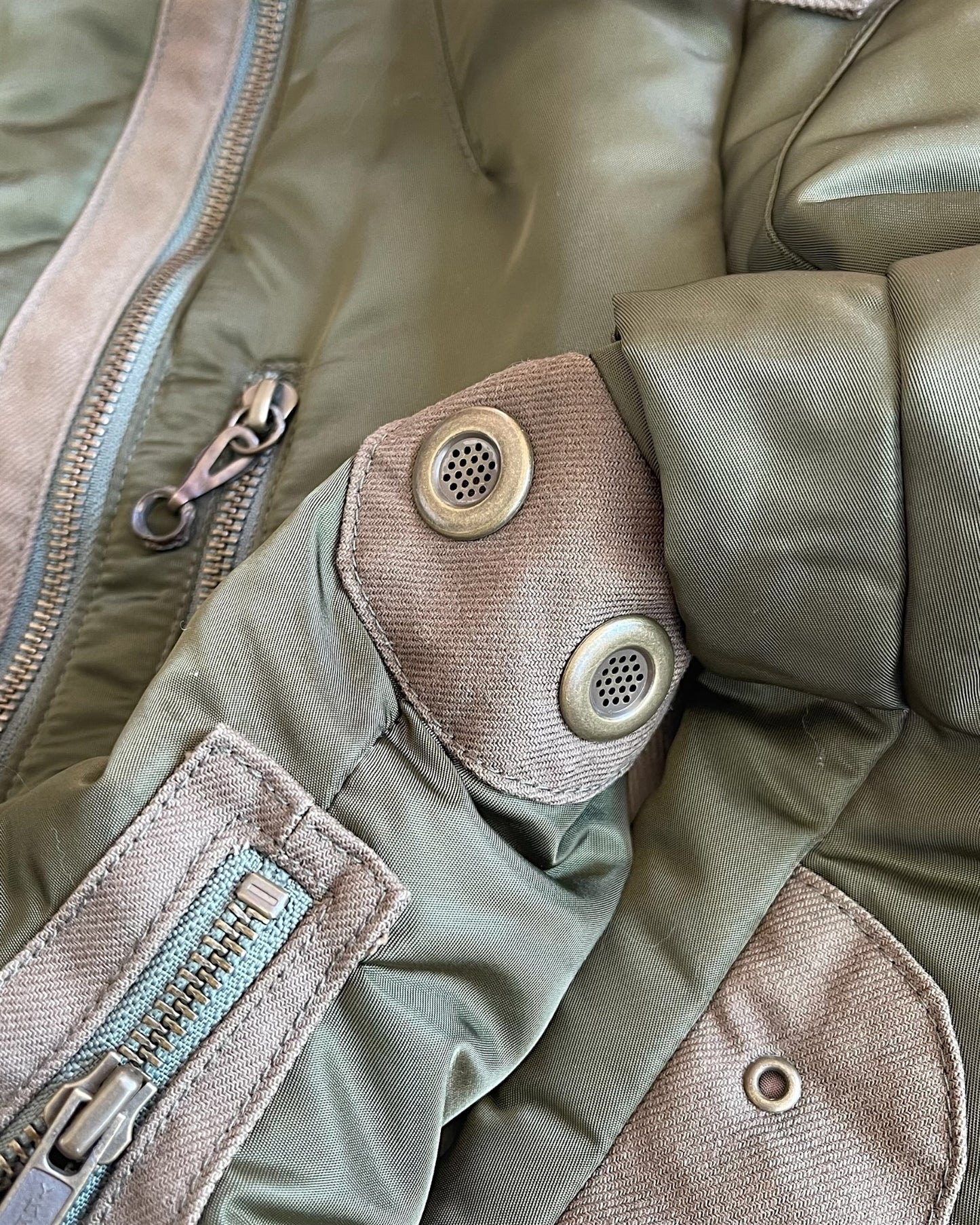 Share Spirit Military Pilot Cargo Light Padded Nylon Jacket