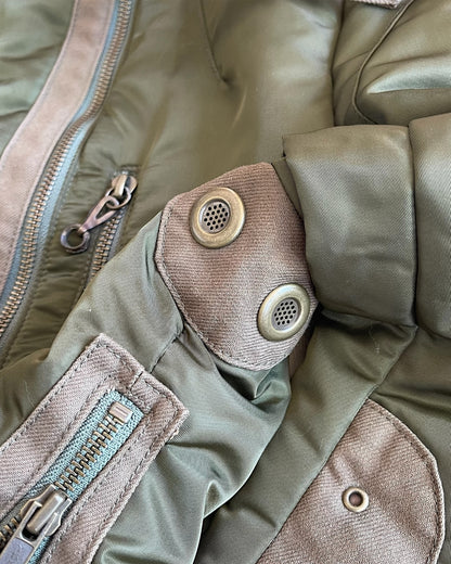 Share Spirit Military Pilot Cargo Light Padded Nylon Jacket