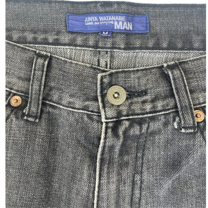 Junya Watanabe SS08 Mixed Leather Patchwork Distressed Denim