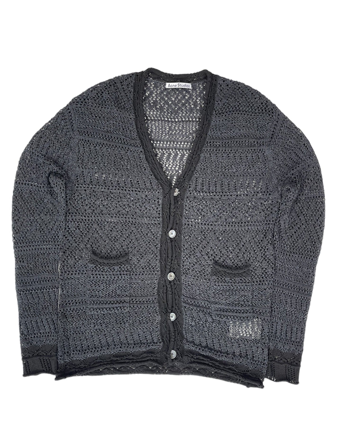 FW21 Acne Studios Crochet Oversized Knit Cardigan