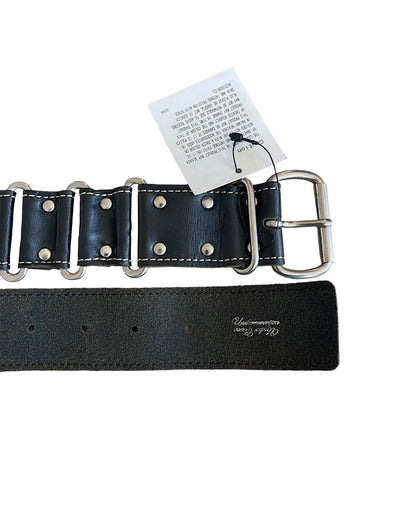 Undercover AW06 'GuruGuru' Silver Ring Studded Leather Belt