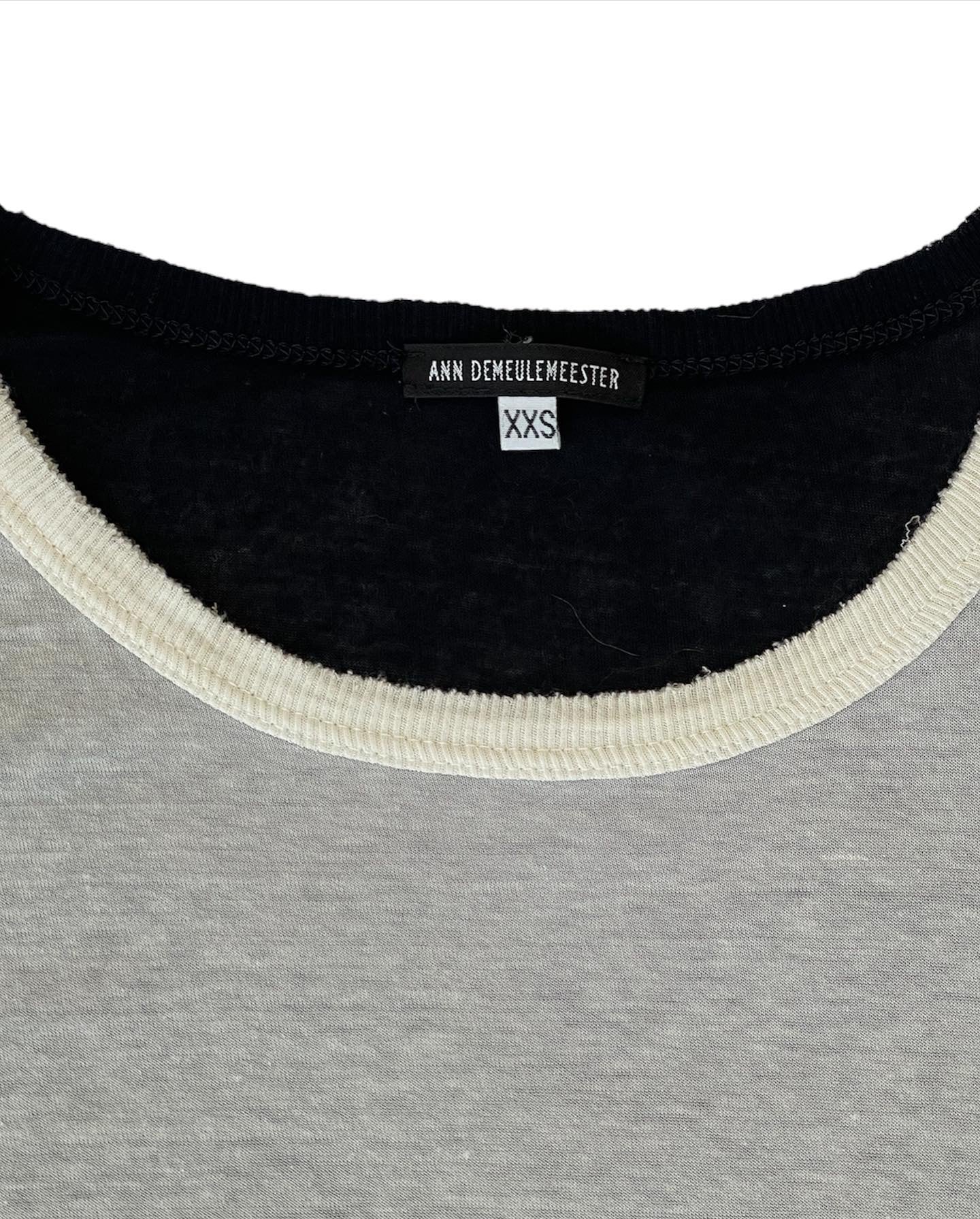 Ann Demeulemeester Sheer Layer Cut & Sew tee