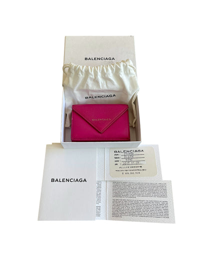 Balenciaga FW17 Trifold Leather Wallet