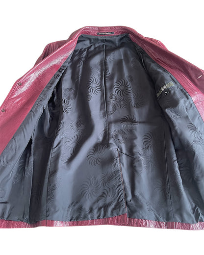 Jean Paul Gaultier Homme Object Leather Tailored Jacket