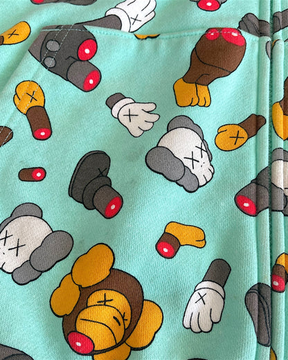 Bape x Kaws 2005 Dissected Baby Milo Full Zip Hoodie