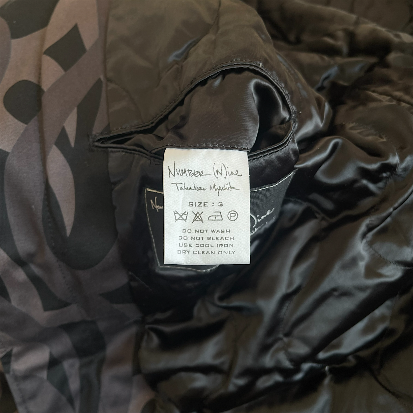 Number (N)ine AW2004 "Give Peace A Chance" Tribal Heart Camo Down Jacket