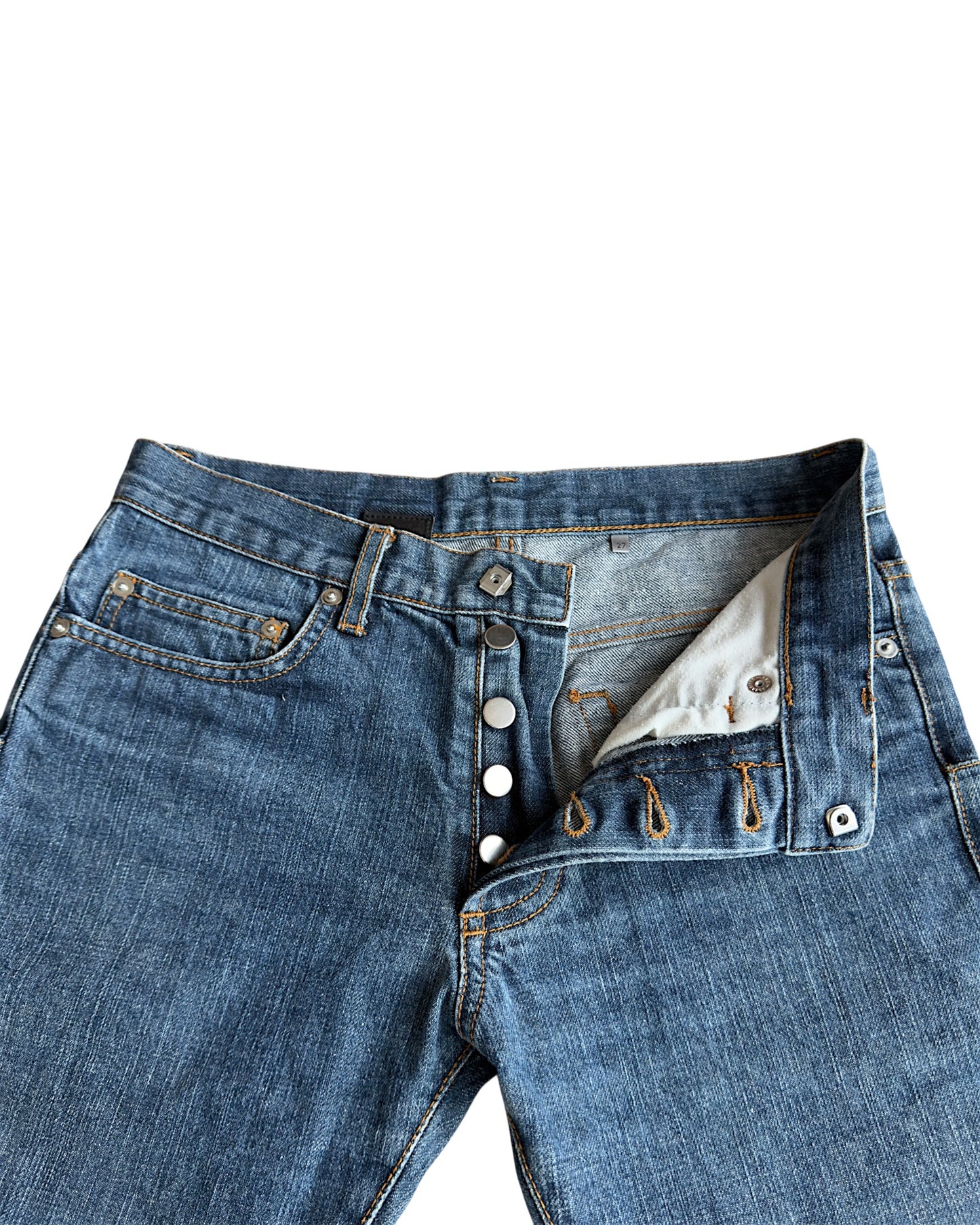 Dior Homme SS06 Indigo Blue Washed Slim Denim Jeans