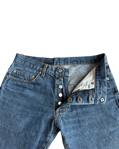 Dior Homme SS06 Indigo Blue Washed Slim Denim Jeans