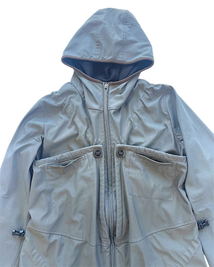 Marithè+ François Girbaud 00s Parachute X Bungee Bonded Nylon Coat